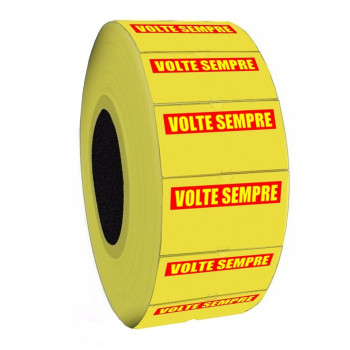 Etiqueta Preço 12mm x 21mm x 10 Metros com Furo Volte Sempre Clair - Unitário - MX