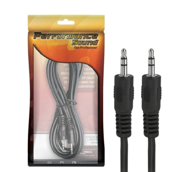 Cabo P2 Performance Sound P2-Macho - P2-Macho Estéreo 1,8 Metros Preto 018-1111