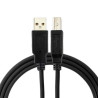 Cabo USB A-Macho - B-Macho 3,0 Metros 2.0 Preto Multilaser - WI273
