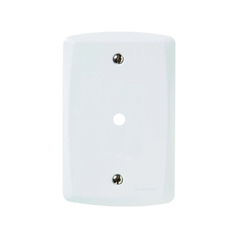 Placa Cega Lux2 4X2 Com Furo Branco  Tramontina 34421