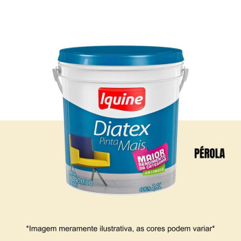 Tinta Acrilica Diatex 3.6 Litros Perola Fosco Aveludado Pinta Mais  Iquine