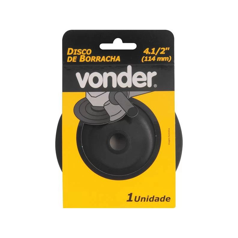 Disco de borracha flexivel 4.1/2"  Vonder
