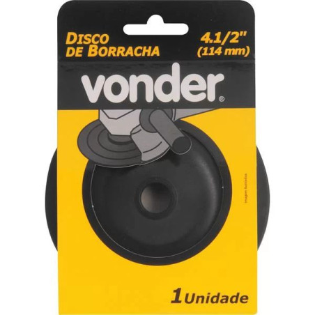 Disco de borracha flexivel 4.1/2"  Vonder