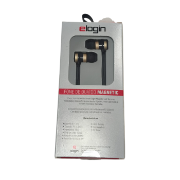 Fone Magnetico com fio Rose - Elogin