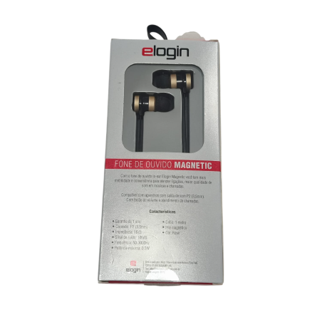 Fone Magnetico com fio Rose - Elogin