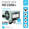 Fonte de Alimentação ATX Hoopson 230W Real Com Cabo e Caixa - FNT-230W+