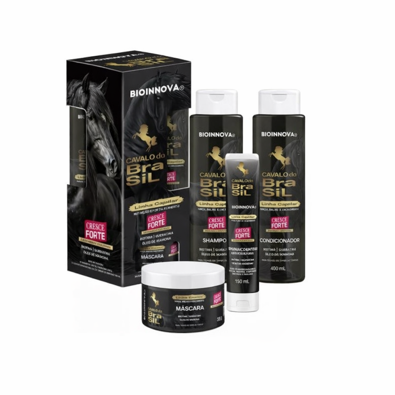 KIT CAPILAR CAVALO DO BRASIL 4 ITENS BIOINNOVA