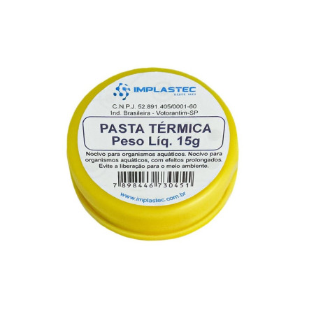 Pasta Térmica para Processador 15 Gramas - Vendido Unitário- Implastec - PAPT1530CX