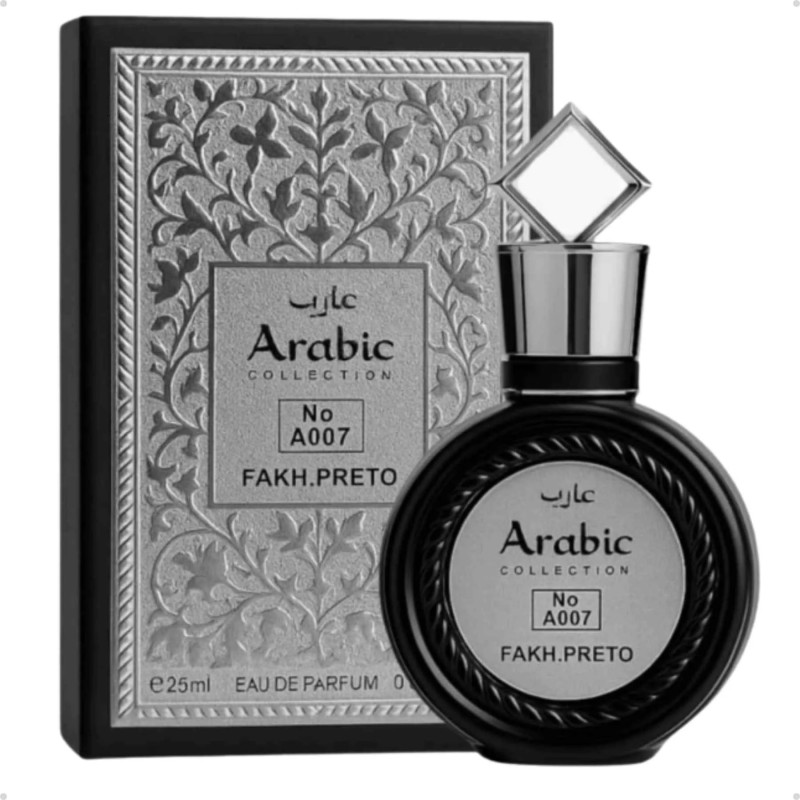 Perfume Árabe Masculino Fakhar Preto Arabic Collection A007 - 25ml