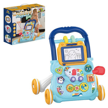 Andador baby c/brinquedos azul