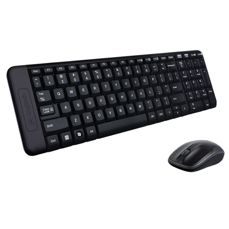 Kit Teclado + Mouse sem Fio Logitech MK220 Preto - 920-004431