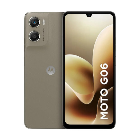 Smartphone Motorola Moto G06 - 256GB 12GB (4GB RAM + 8GB Ram Boost), Bege