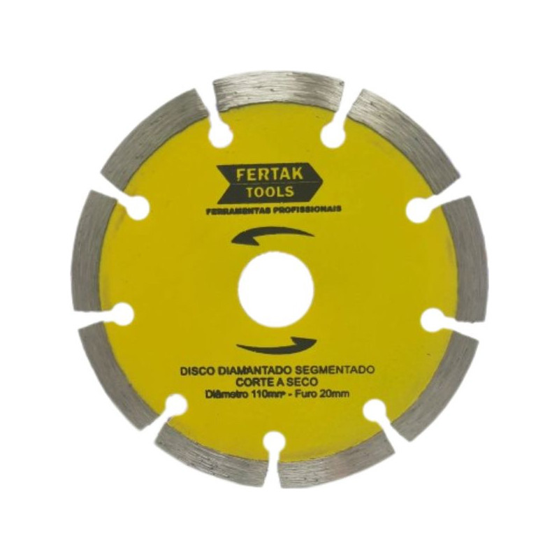 Disco diamantado segmentado 110mmx20mm Fertak