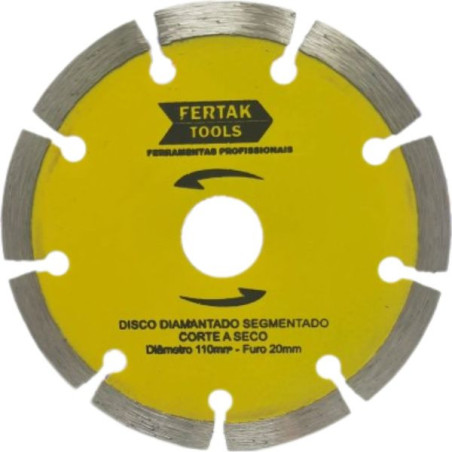 Disco diamantado segmentado 110mmx20mm Fertak