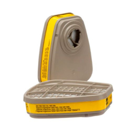 Cartucho de Máscara 3M 6003/60 – Proteção Contra Vapores Orgânicos