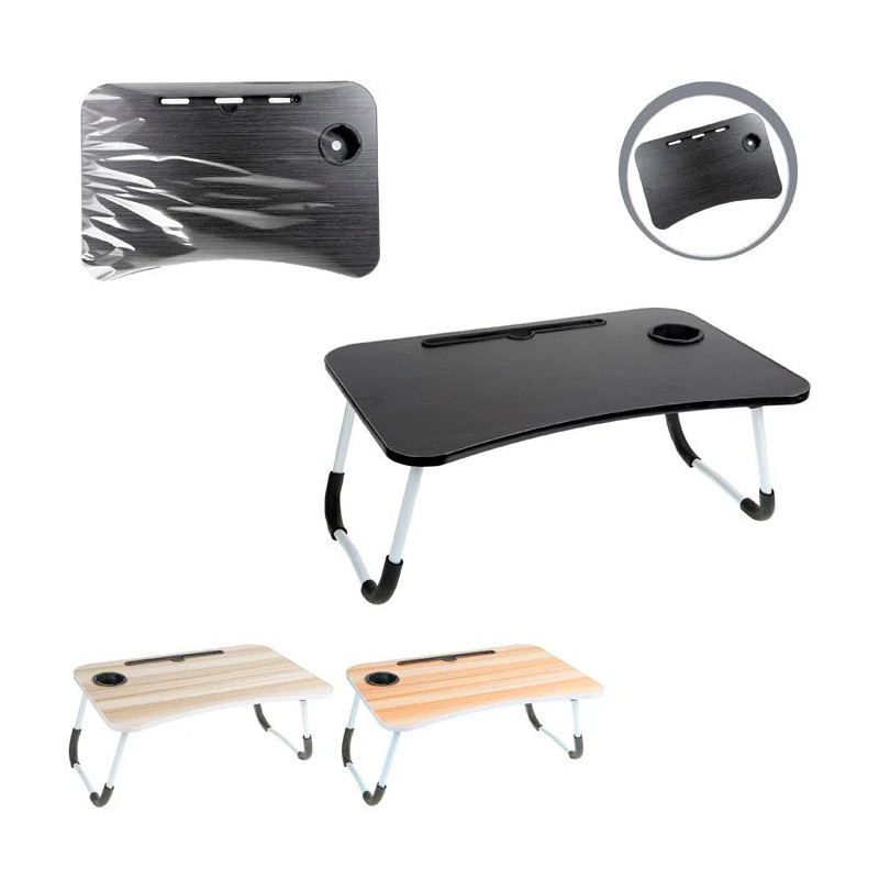 Mesa para notebook madeira 60x40x26cm