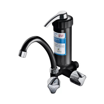 Torneira de Parede Bica Movel 1/2" Plus Preto e Cromado Com Filtro  Herc