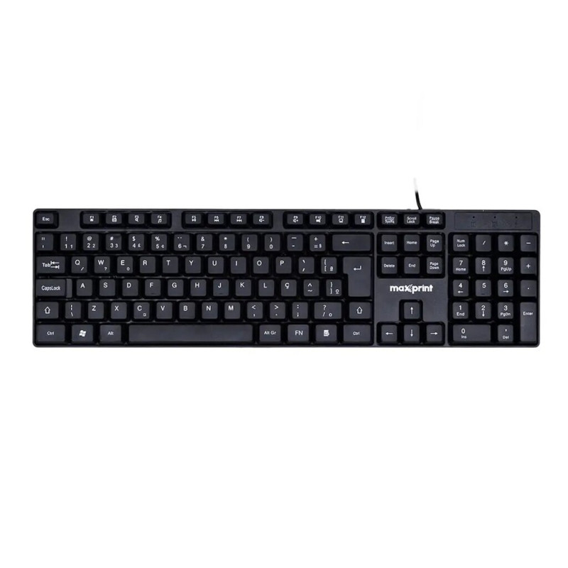 Teclado USB Maxprint Preto - 60000153