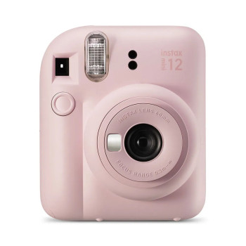 Kit Câmera Instax Mini 12 com pack 10 fotos Mermaid Tail e Bolsa Rosa