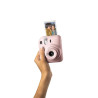 Kit Câmera Instax Mini 12 com pack 10 fotos Mermaid Tail e Bolsa Rosa