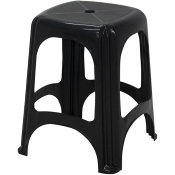 Banqueta Plastica Niteroi Preta Tramontina