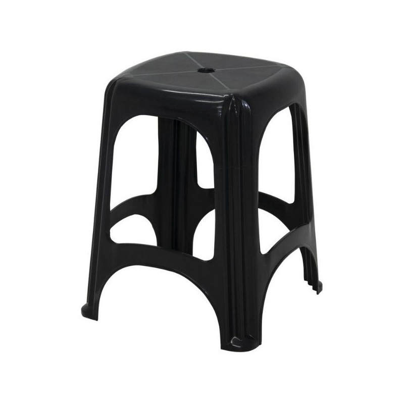 Banqueta Plastica Niteroi Preta Tramontina