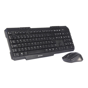 Kit Teclado + Mouse sem Fio Multimídia C3Tech 1000dpi Preto - K-W10BK