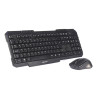 Kit Teclado + Mouse sem Fio Multimídia C3Tech 1000dpi Preto - K-W10BK