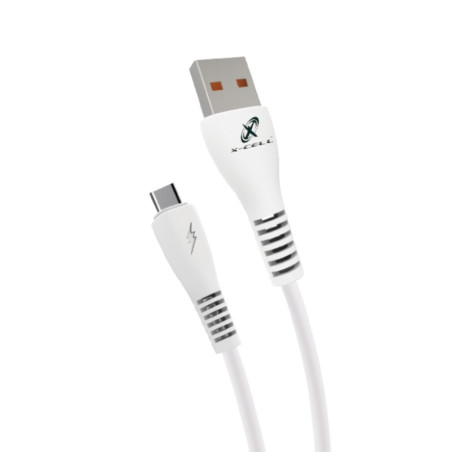 Cabo USB A-Macho - Type-C 1,0 Metro 5.0A Branco X-Cell - XC-CD-127