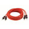 Cabo RCA Kx3 2 RCA-Macho 2 RCA-Macho Laranja - KCR5 - Cabo com 5 Metros