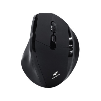 Mouse Sem Fio C3Tech Ergonômico M-W120BK 1600 DPI Preto