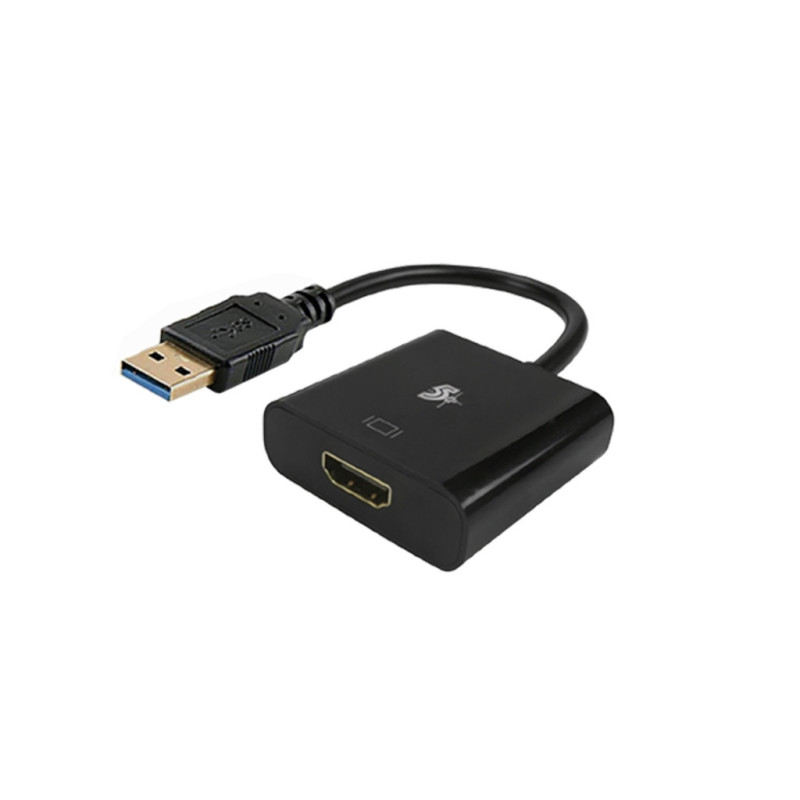 Conversor USB 3.0 Macho para HDMI Fêmea Preto 5+ - 075-0827