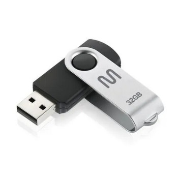Pen Drive Multilaser 32GB Twist PD589 Preto USB 2.0 | Silva Shopping
