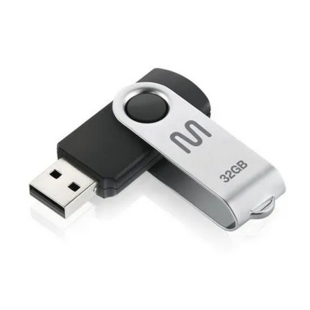 Pen Drive Multilaser 32GB Twist PD589 Preto USB 2.0 | Silva Shopping