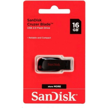 Pen Drive Sandisk 16GB Cruzer Blade USB 2.0 SDCZ50 | Silva Shopping