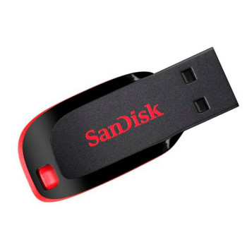 Pen Drive Sandisk 32GB Cruzer Blade USB Preto/Vermelho | Silva Shopping