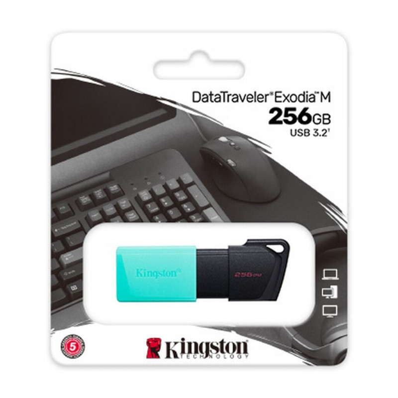 Pen Drive Kingston 256GB USB 3.2 Exodia M DTXM/256GB | Silva Shopping