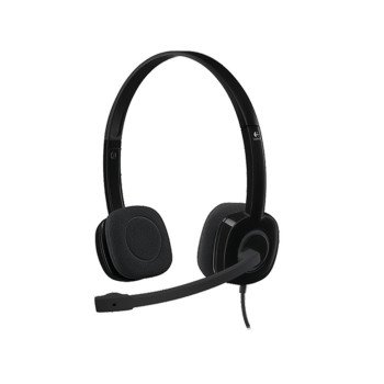 Headset Logitech H151 com Microfone P3 981-000587 | Silva Shopping