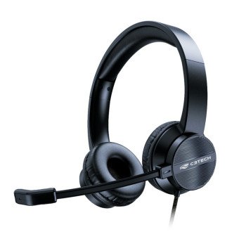 Headset C3Tech PH-380BK USB com Microfone | Silva Shopping