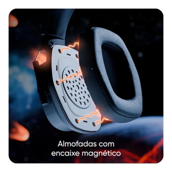 Headset Gamer 7.1 Goldentec Orion USB com Microfone | Silva Shopping