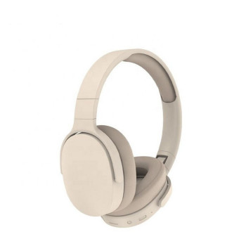 Headset Bluetooth 5.3 X-CELL XC-BTH-62 Bege com Microfone | Silva Shopping