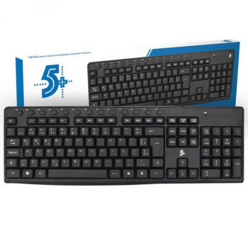Teclado Multimídia Sem Fio 5+ 015-0081 Preto | Silva Shopping