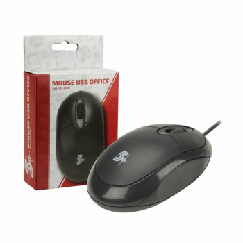 Mouse USB 5+ 1000 DPI Preto 015-0043 | Silva Shopping