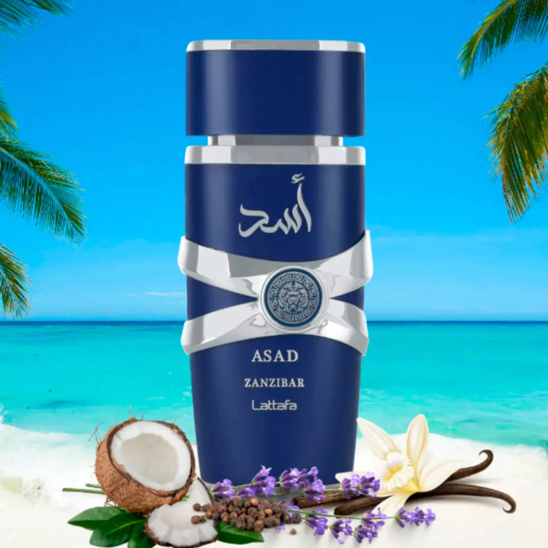 Perfume Masculino Asad Zanzibar Lattafa EDP 100ml