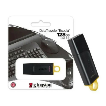 Pen Drive Kingston 128GB USB 3.2 DataTraveler Exodia DTX/128GB | Silva Shopping