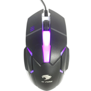 Mouse Gamer USB G-Fire MOG017 1000 DPI RGB Preto | Silva Shopping