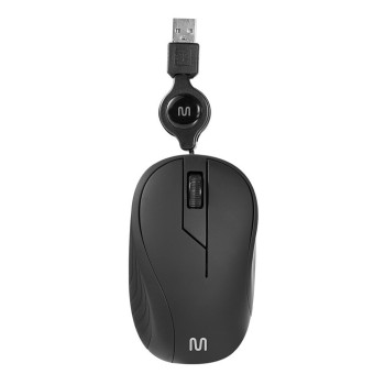 Mouse USB Retrátil Multi MR100 1200 DPI Preto MO231 | Silva Shopping