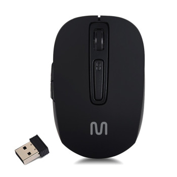 Mouse Sem Fio Multi Wave MS500 1600 DPI Recarregável Preto MO277 | Silva Shopping