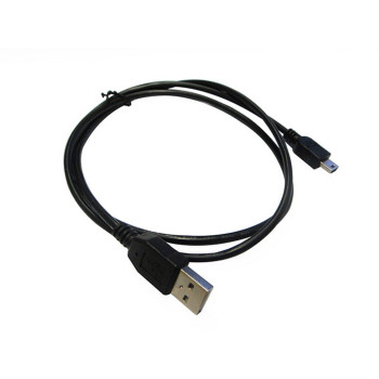 Cabo USB A Macho para Mini USB 5 Pinos 1,8m Preto Seccon HL-US003 | Silva Shopping