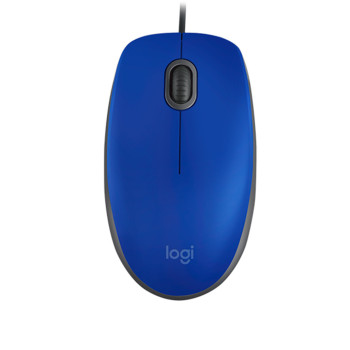 Mouse USB Logitech M110 Silent 1000 DPI Azul 910-006662 | Silva Shopping